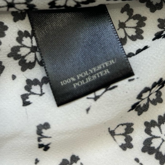 Ann Taylor Black & White Floral Blouse - Picture 5 of 7